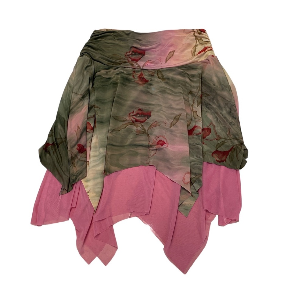 💞🌹🥀Cutest Rose Sheer Pink Skirt!!!!!! Size Small!!!💞🌹🥀